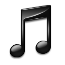 Black iTunes Icon 128x128 png
